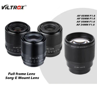 Viltrox 24mm 35mm 50mm 85mm E F1.8 AF Auto Focus Full Frame Lens Prime Large Aperture Portrait Camera Lens for Sony Lens E Mount