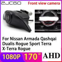 ZJCGO AHD 1080P LOGO Parking Front View Camera Waterproof for Nissan Armada Qashqai Dualis Rogue Sport Terra X-Terra Rogue