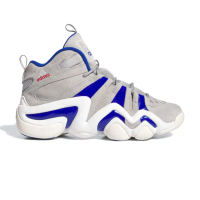 【adidas 愛迪達】Crazy 8 男鞋 灰藍色 麂皮 高筒 緩震 運動鞋 實戰 訓練 籃球鞋 IG3737