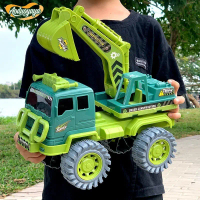 Aoduoyaya construction truck toy construction excavator dump truck crane bination drop-resistant