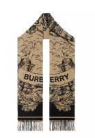 Burberry Burberry Ekd Cashmere Reversible 圍巾(杏色)