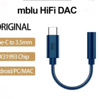 Original Meizu Mblu HiFi DAC/Mblu HiFi DAC Pro Earphone Amplifiers Adapter Hifi TYPE C To 3.5MM Audio Adapter CX31993 Chip 600Ω