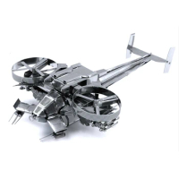 Avatar Scorpion helicopter model DIY laser cutting Jigsaw puzzle fighter model 3D metal Puzzle Toys for adult Gift