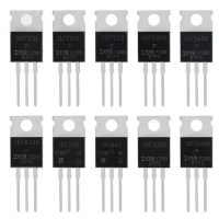 ชุดทรานซิสเตอร์ MOSFET 50 ชิ้น ถึง 220 ชิ้น รุ่น IRFZ44N IRF510N IRF540N IRF3205 IRF9540N