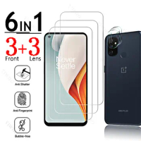 Full Cover Glass for Oneplus Nord N100 Fingerprint Unlock for Oneplus N 100 6.52" Screen Protectors Protective Steel Camera Lens