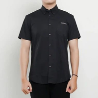 Kemeja BALMAIN TEXT POCKET BLACK SHIRT 100% ORIGINAL Size L
