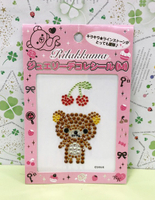 【震撼精品百貨】Rilakkuma San-X 拉拉熊懶懶熊~晶鑽貼紙-櫻桃#51055