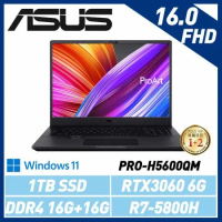 ASUS ProArt StudioBook Pro16 PRO-H5600QM-0282B5800H