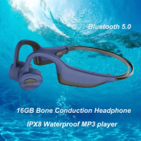 IPX8 Waterproof Swimming Music MP3 Player Bluetooth Headset Bone Conduction Sports Earphones Wireless Headphone mini mp3 player
