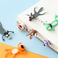 3DStereo PVC Book Mark Animal Bookmarks Ocean Series Seal Octopus Panda Stationery Store Pages Brands Children's School Supplies