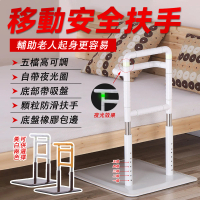騰宏 免打孔 可移動馬桶扶手 起床助力架(老人床邊扶手欄杆/床邊護欄/老人扶手)