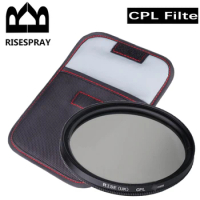 RISE(UK) 95/105mm Circular Polarizing CPL Filter with bag for conon nikon sony DSLR SLR Camera