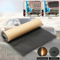 Car Sound Deadener Mat Truck SUV Car Engine Door Auto Hood Roof Thermal Shield Sound Proofing Heat Insulation Mat Cars Accessory