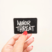 Music Patch Bordir Aksesoris Emblem Iron On Minor Threat