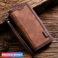 Leather Case For Samsung Galaxy S24 S22 S23 Ultra S21 S20 FE S10 S9 Plus Flip Case Cover For Samsung Note 20 Ultra 10 Lite Plus