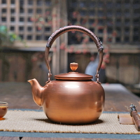 京界臨手工養生純紫銅壺大容量泡茶壺燒水壺煮茶壺 銅器功夫茶具