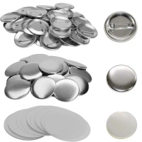 200Pcs Blank Badge Pin Button Maker Parts Material Supplies 25-58MM DIY Button  Maker Making Punch