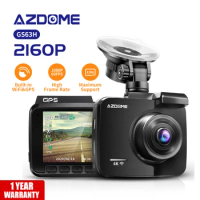 AZDOME GS63H 4K Car Recorders GPS Dash Cam Wifi Vehicle Rear View Dual Lens Night Vision Dashcam 24H Parking Monitor Camera Car