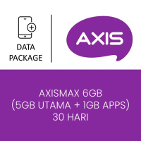 Paket Mobile Data AXIS GAMES - AXISMAX 6GB (5GB UTAMA + 1GB APPS)30 HARI