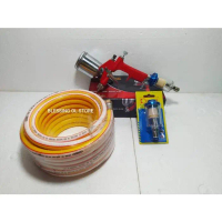 PAKET SPRAY GUN K3+FILTER 1/4+SELANG KOMPRESOR KAIROS 10 M