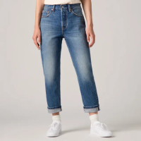 【LEVIS】501☆Crop 女款高腰直筒牛仔褲 / 赤耳丹寧 人氣新品 36200-0346
