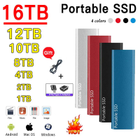 ซูเปอร์ความเร็วสูง SSD แบบพกพา SSD Sata 1TB 2TB 100% ความจุจริง4TB 8TB ฮาร์ดไดรฟ์ Usb แฟลช16TB ไดร์ฟปากกาดิสโก้ Duro Externo