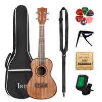 IRIN 21 Inch Ukulele 4 Strings Hawaiian Guitar Sapele Guitarra With EQ Ukulele With Bag Strings Tuner Capo Parts &amp; Accessory