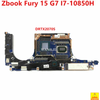 For HP Zbook Fury 15 G7 Laptop Motherboard M14881-601 M14881-001 SPS-MB RTX 2070S I7-10850H 32GB WIN 100% Working