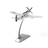Bộ mô hình máy bay kim loại, P51-D Mustang, tỷ lệ 1 / 72, có giá đỡ, mô hình máy bay chiến đấu Đúc K