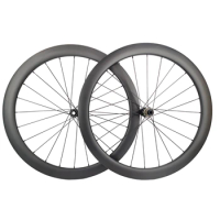 1260g!700C Road Disc brake carbon wheels 50mm depth Ultra light Tubeless wheelset with carbon spoke