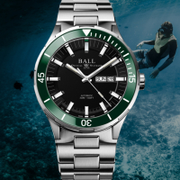 BALL 波爾錶 Roadmaster 陶瓷錶圈 300米潛水機械腕錶 DM3050B-S12J-BK