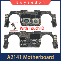 Original A2141 Motherboard For MacBook Pro Retina 16" A2141 Logic Board 2.3GHz 2.6Ghz i7 i9 512GB 1TB 2TB With Touch ID 2019