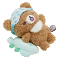 【San-X】拉拉熊 懶懶熊 打瞌睡系列 造型絨毛娃娃 一起入睡吧 茶小熊