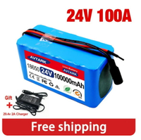 電池 鋰電池24V 100000mAh 7S3P 18650可充電鋰離子電池 輪椅 自行車電池組