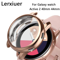 For Samsung galaxy watch active 2 40mm 44mm bumper full coverage soft TPU silicone Screen protector cover Galaxy watch case