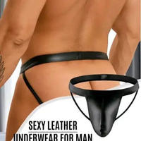 Jockstrap Celana Dalam Pria Sexxy Metalic G String Silver M