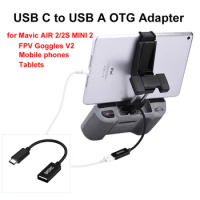USB C to USB A OTG Cable Adapter for DJI Mavic AIR 2/2S MINI 2/FPV Goggles V2/Mavic 3 Pro Mobile Phones Tablets Browse Backup