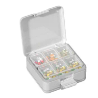 Portable Pill Cutter Splitter Medicine Storage Box Tablet Container Big Capacity Home Medicine Case Boxes Travel Pills Case