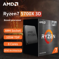 New product AMD Ryzen 7 5700X3D BOX - Ryzen 7 5000 Series 8-Core 4.1 GHz Socket AM4 Thread CPU Processor r7 5800x3d