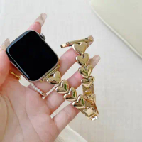 Love the new metal buckle is suitable for the apple AppleWatch1 2/3/4/5/6/7/8 general metal watchbands se generation