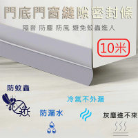 【媽媽咪呀】防風隔音防塵防冷氣外漏門邊膠條_頂級高清透明款-10米(5米x2卷)
