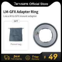 7artisans 7 artisans Adapter Ring for Leica M Mount Lens for GFX Mount Applicable to Fuji GFX50R GFX50S Medium Format camera