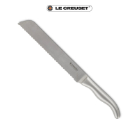 【Le Creuset】大馬士革鋼麵包刀 20cm(不鏽鋼柄)