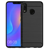 Ultra Thin Silicone Case for Huawei Nova 3i 3 3e Shockproof Carbon Fiber Phone Cover for nova 3 3i 3e Soft Matte Cases