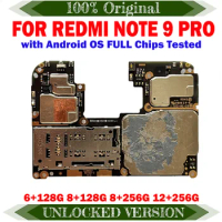 Motherboard For Xiaomi Redmi Note 9 Pro Motherboard Mainboard Logic Board Original Work Well Unlocked Main Circuits Board