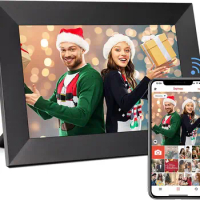 Digital Picture Frame 10 Inch WiFi Digital Photo Frame with HD IPS Touch Screen Display,Auto-Rotate,Share Photos/Videos via APP