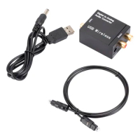 192KHz Audio Decoder SPDIF DAC Amplifier Bluetooth-compatible Optical Fiber Digital To Analog Receiver for Amp Receiver Speaker