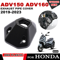 Muffler End Cap Cover Carbon Fiber Exhaust Pipe Tail Guard For Honda ADV160 ADV 160 2022 ADV150 ADV 150 Motorcycle Accessories