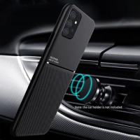 Magnetic Car Phone Case for Samsung Galaxy A52s 5G A52 A32 4G A12 A22 4G A72 5G Built-in Magnet Metal Soft TPU Shockproof Cover