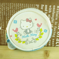 【震撼精品百貨】Hello Kitty 凱蒂貓-圓零錢包-藍北歐